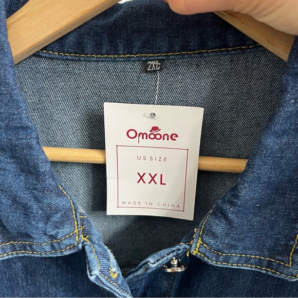 UPCYCLED Pendleton Wool Plaid Flannel Patchwork Denim Jacket REWORKED - Picture 6 of 7